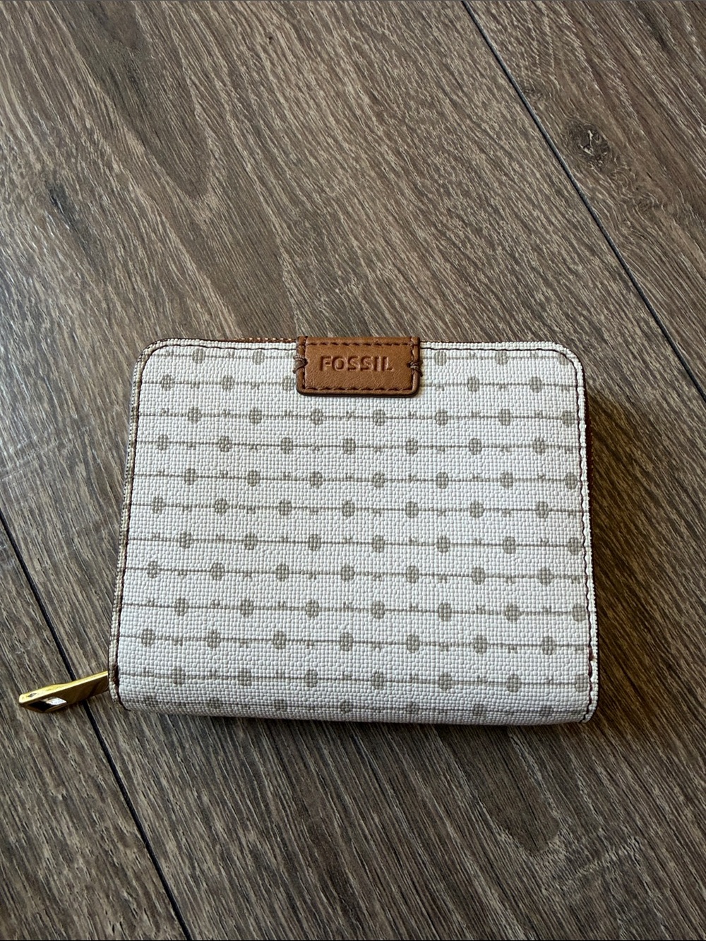 Fossil zipper bifold wallet
